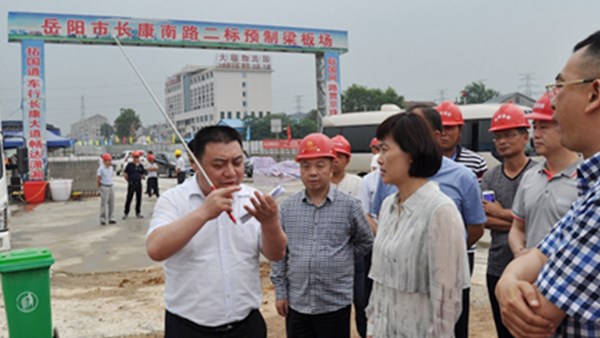 市委副書記、市長(zhǎng)李愛(ài)武調(diào)研公司長(zhǎng)康南路建設(shè)