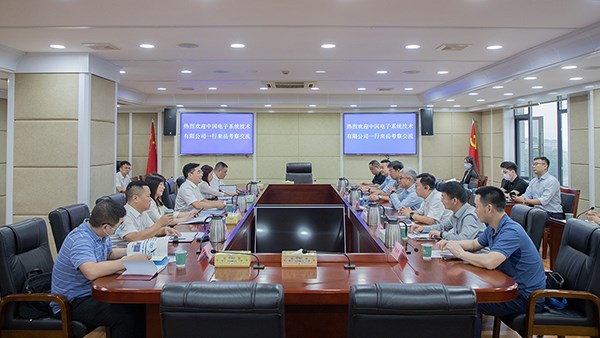 中國(guó)電子系統(tǒng)技術(shù)有限公司一行來岳考察座談