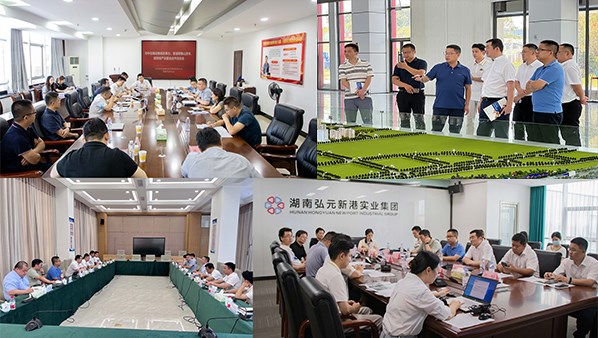 中遠(yuǎn)海運(yùn)物流改革辦、普洛斯隱山資本、 省財(cái)信產(chǎn)業(yè)基金一行來岳訪談